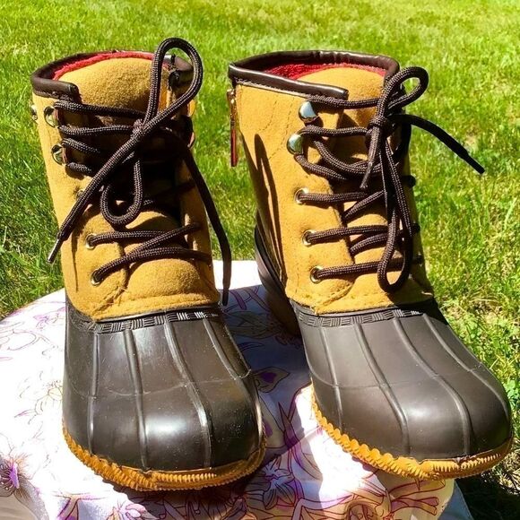 TOMMY HILFIGER ROAN LACE UP DUCK BOOTS 9 NEW - Picture 14 of 16